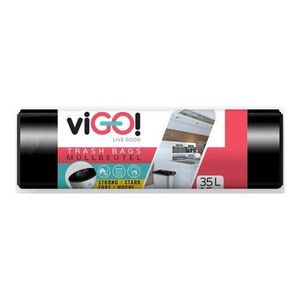 Quickpack viGO pytle na odpad, 22 µ, 50 × 60 cm, 35 l, 15 ks obraz