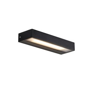 Moderní nástěnné svítidlo černé vč. LED IP65 - Hannah obraz