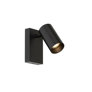 Moderní nástěnné svítidlo černé nastavitelné vypínačem - Jeana Luxe obraz