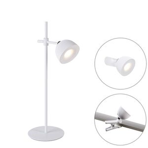 Moderní stolní lampa bílá dobíjecí - Moxie obraz