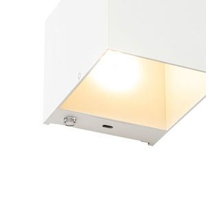 Nástěnné svítidlo bílé včetně LED a dotykového stmívače dobíjecí - Joris obraz