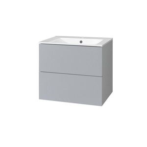 MEREO Aira, koupelnová skříňka s keramickym umyvadlem 61 cm, šedá CN730 obraz