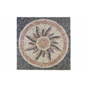 Divero Garth 765 Mramorová mozaika - motiv slunce 120x120 cm obraz