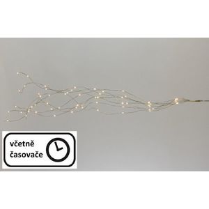 Nexos 57387 Vánoční dekorativní osvětlení – drátky - 64 LED teple bílé obraz