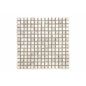 Divero Garth 91 Mramorová mozaika krémová 30 x 30 cm 1 m² obraz