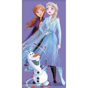 Carbotex Dětská osuška Ledové Království Elsa Anna a Olaf, 70 x 140 cm obraz