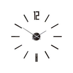 Moderní nástěnné hodiny CARLO WENGE (nalepovací hodiny na stěnu) obraz