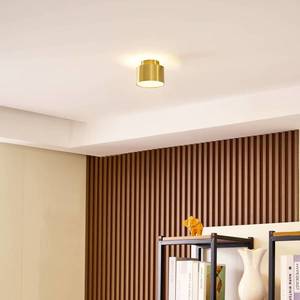 Lindby Lindby LED reflektor Nivoria, 11 x 8, 8 cm, zlatá barva, hliník obraz