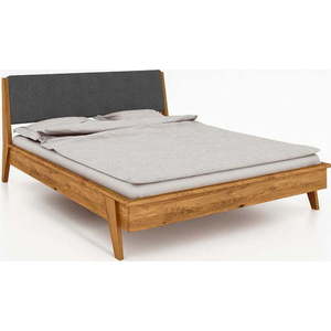 Dvoulůžková postel z dubového dřeva 140x200 cm Retro 1 - The Beds obraz