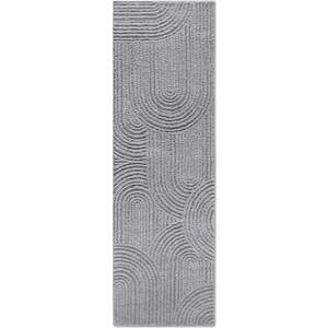 Šedý běhoun 80x240 cm Chappe Light Grey – Elle Decoration obraz