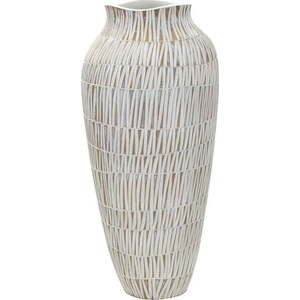 Bílá váza z polyresinu (výška 50 cm) Stiky – Mauro Ferretti obraz