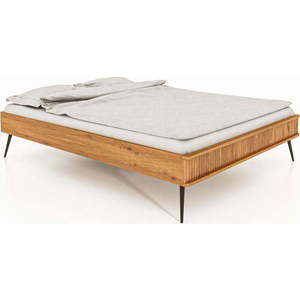 Dvoulůžková postel z dubového dřeva 160x200 cm Kula - The Beds obraz