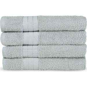 Světle šedé froté bavlněné ručníky v sadě 4 ks 50x100 cm – Good Morning obraz