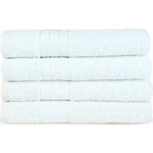 Bílé froté bavlněné ručníky v sadě 4 ks 50x100 cm – Good Morning obraz