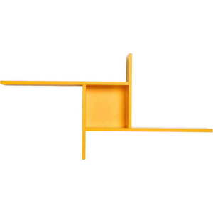Žlutá patrová police 100 cm Cross – Kalune Design obraz