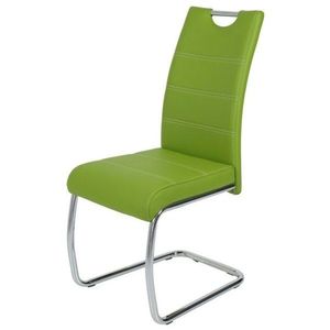 Jídelní židle FLORA S zelená, syntetická kůže obraz