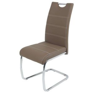 Jídelní židle FLORA S hnědá, syntetická kůže obraz