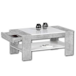 Konferenční stolek FINLEY PLUS beton/bílá obraz