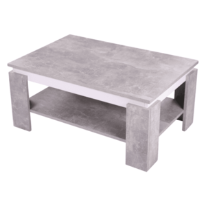 Konferenční stolek TIM II beton/bílá obraz