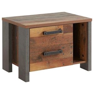 Noční stolek CLIF staré dřevo/beton obraz