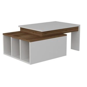 Konferenční stolek KOLARADO bílá/ořech obraz