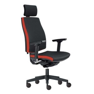 Kancelářská židle JOHN černá/červená obraz