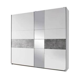 Šatní skříň CADENCE I alpská bílá/imitace betonu, šířka 218 cm obraz