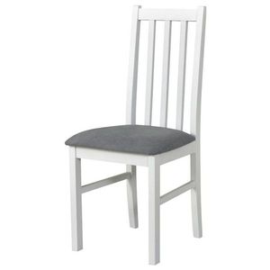 Jídelní židle BOLS 10 bílá/světle šedá obraz