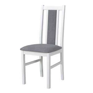 Jídelní židle BOLS 14 bílá/světle šedá obraz