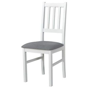 Jídelní židle BOLS 4 bílá/světle šedá obraz