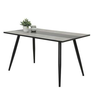 Jídelní stůl JANINA T beton/černá obraz