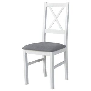 Jídelní židle NILA 10 bílá/světle šedá obraz