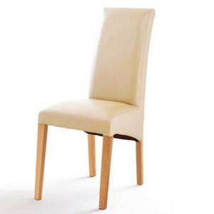 Jídelní židle FOXI I buk přírodní/textilní kůže béžová obraz