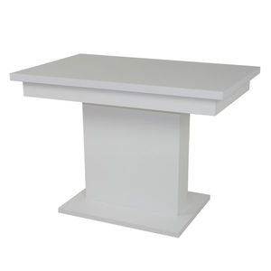 Jídelní stůl SHIDA 2 bílá, šířka 120 cm, rozkládací obraz