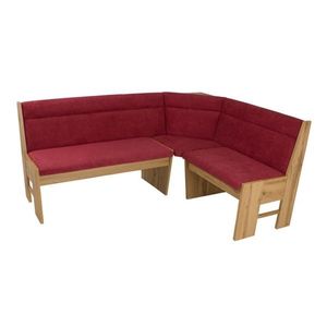 Rohová jídelní lavice ORSON III dub apalačský, červená obraz