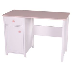 Psací stůl LUNA 03 bílá/růžová obraz