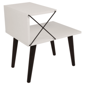 Noční stolek CROSS bílá obraz