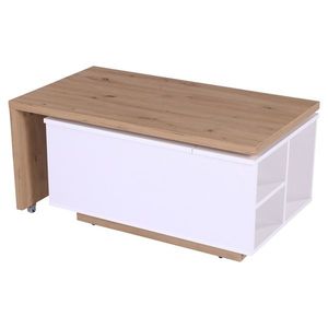 Konferenční stolek MALCOM dub artisan/bílá obraz