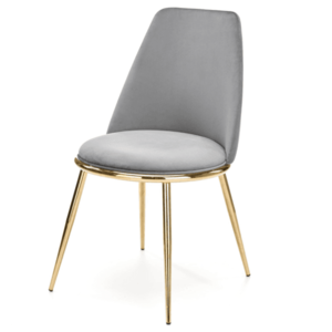 Jídelní židle SCK-460 šedá/zlatá obraz