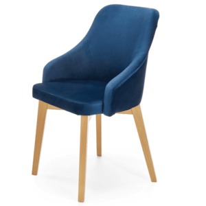 Jídelní židle TULIDU 2 dub medový/modrá obraz