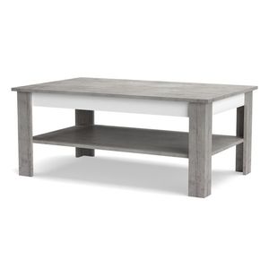 Konferenční stolek VOTO 2 beton/bílá obraz