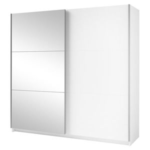 Šatní skříň se zrcadlem ARSALA bílá obraz