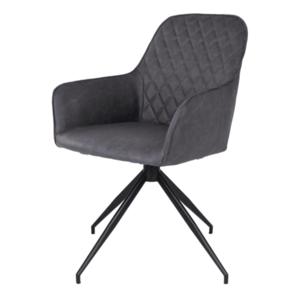Jídelní židle HORBU tmavě šedá/černá obraz