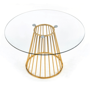 Jídelní stůl LAVIRPAL kov/sklo obraz