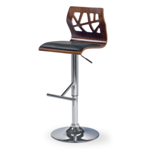 Barová židle SCH-34 ořech/chrom obraz
