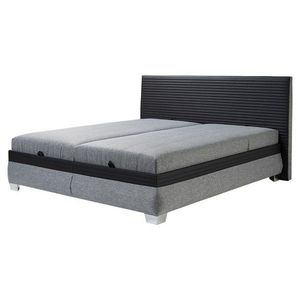 Polohovací postel s matrací GENOVIA černá/šedá, 180x200 cm obraz