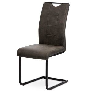Jídelní židle ELSA tmavě šedá/černá obraz