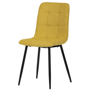Jídelní židle KARA žlutá/černá obraz