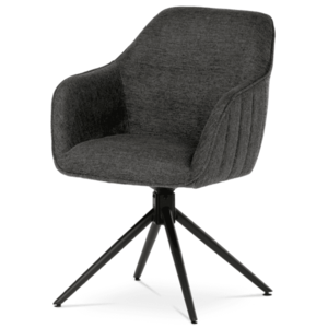 Jídelní židle ZINA šedá/černá obraz