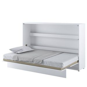 Jednolůžková sklápěcí postel BED CONCEPT 2 bílá, 120x200 cm obraz
